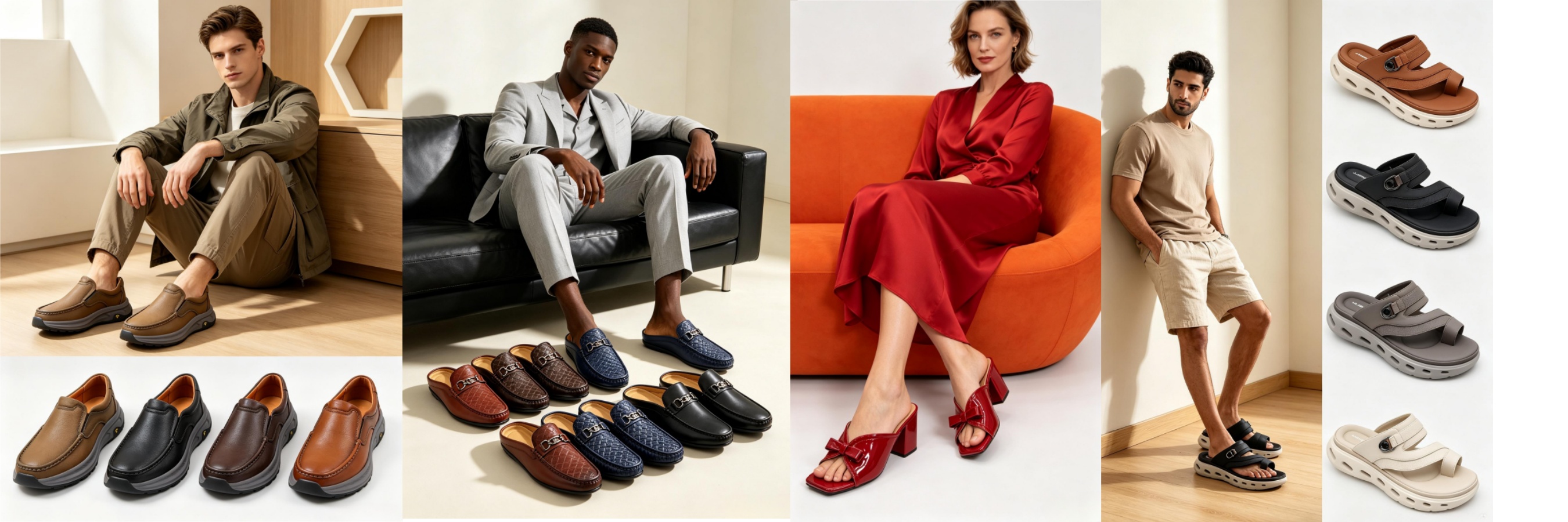 Jijia shoe factory latest product series - wholesale men and women shoes