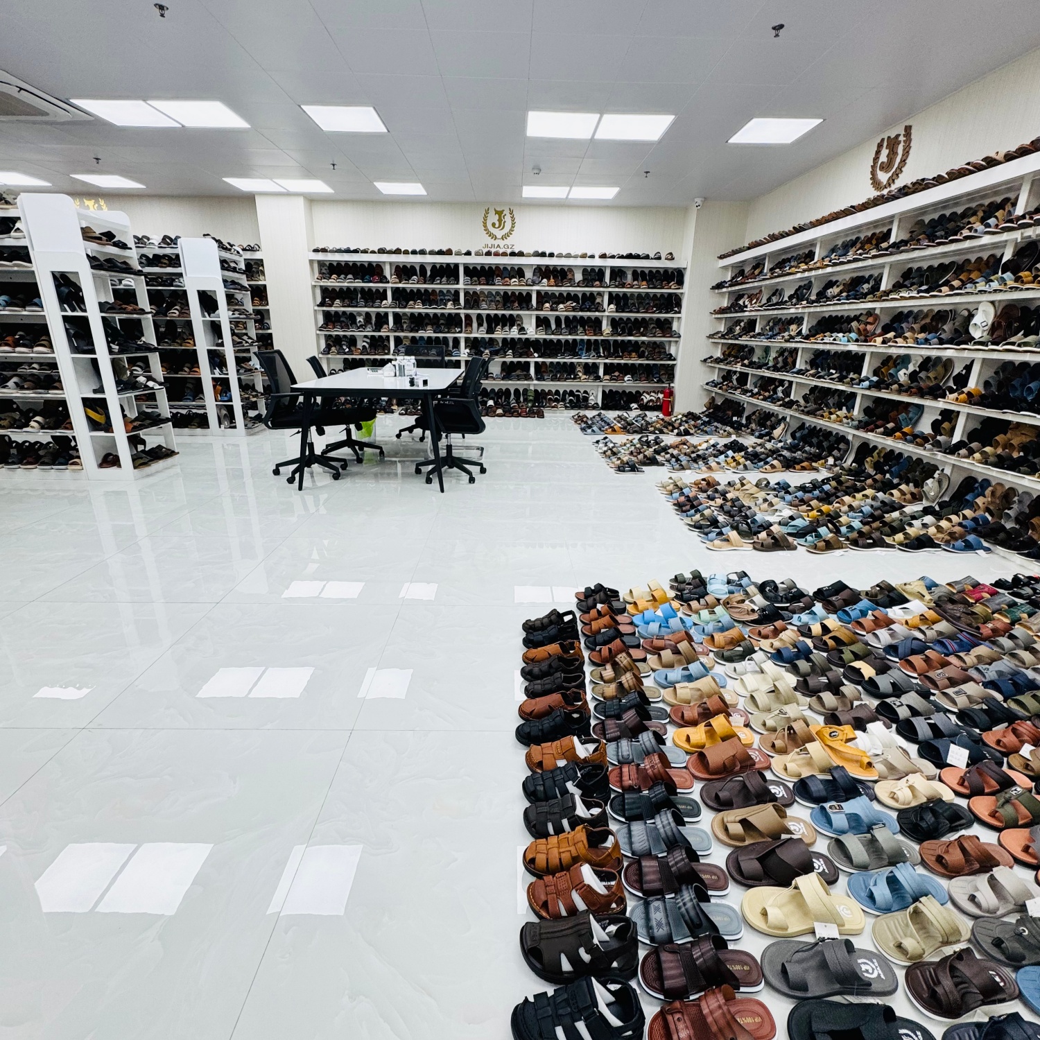 Arabic slippers and sandals area