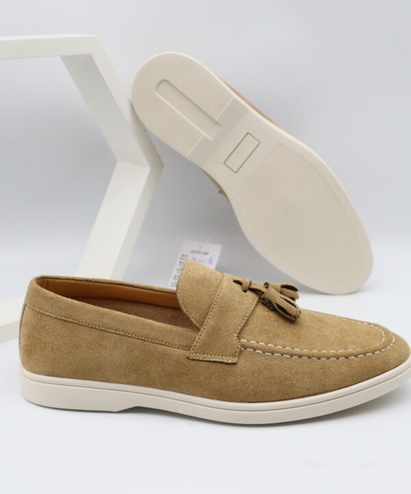 Men's Suede Leather Slip-On Loafers with Durable PVC Sole - Model 2630 Model 2630