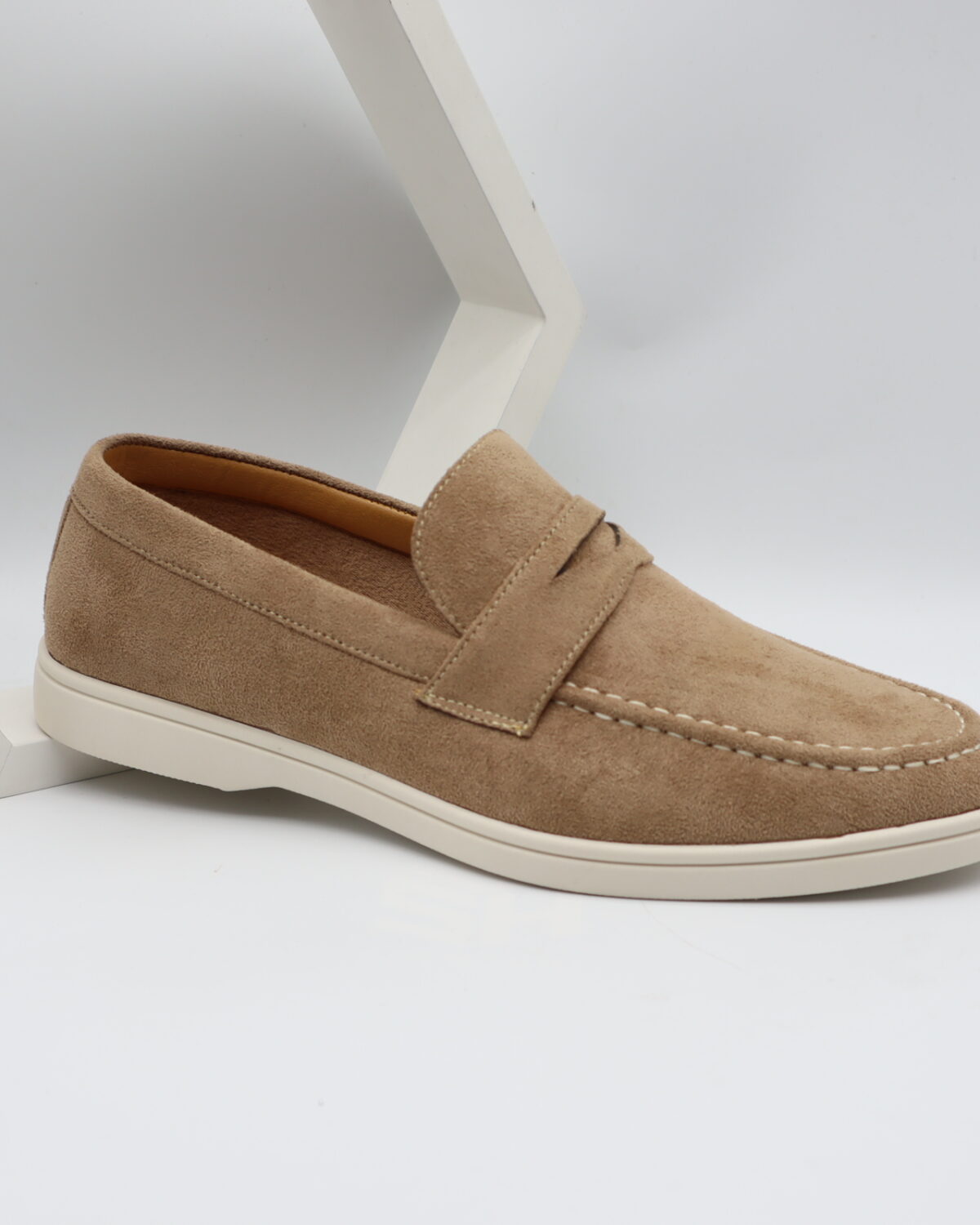 Men's Suede Leather Slip-On Loafers with Durable PVC Sole - Model 2630 Model 2630