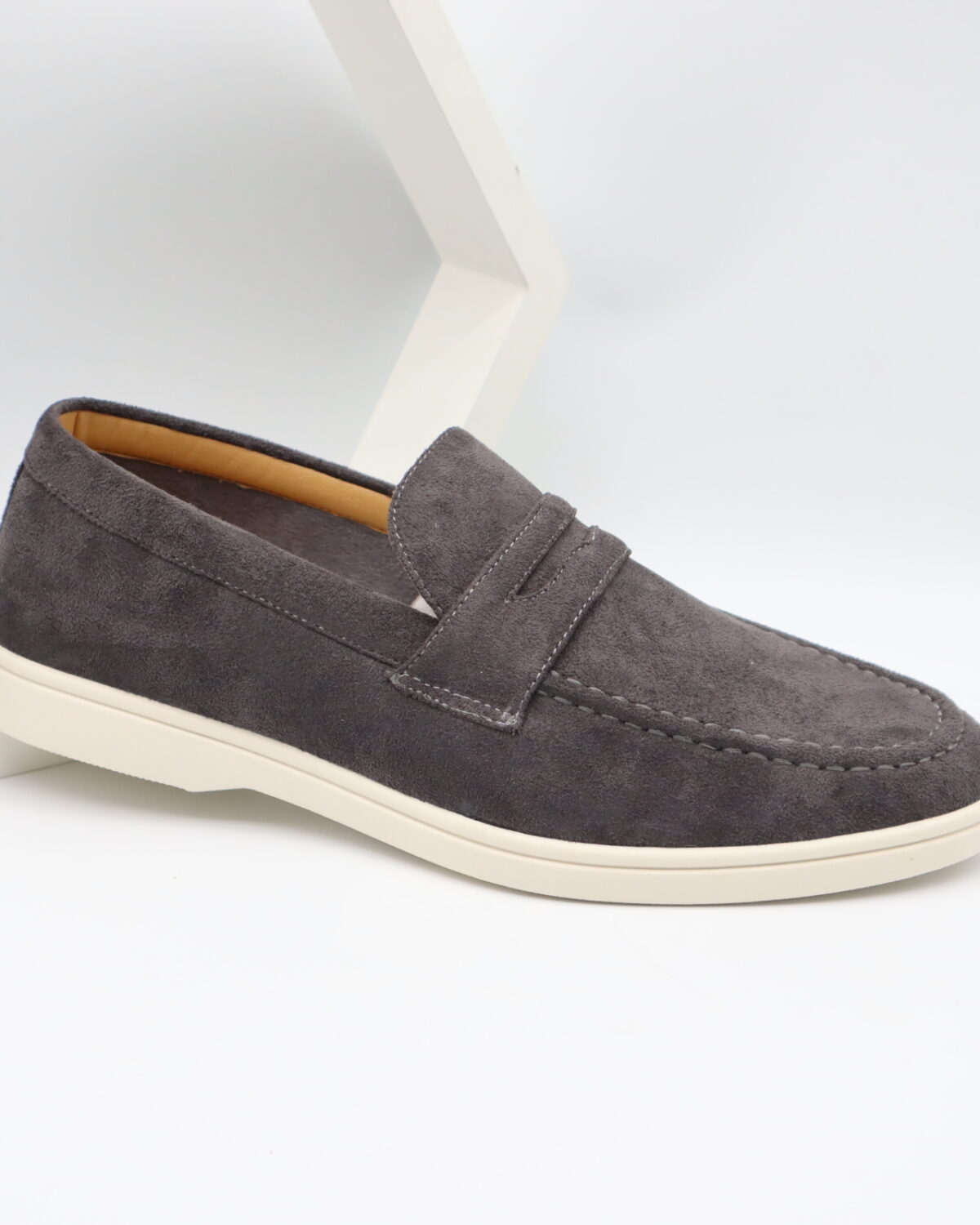 Men's Suede Leather Slip-On Loafers with Durable PVC Sole - Model 2630 Model 2630