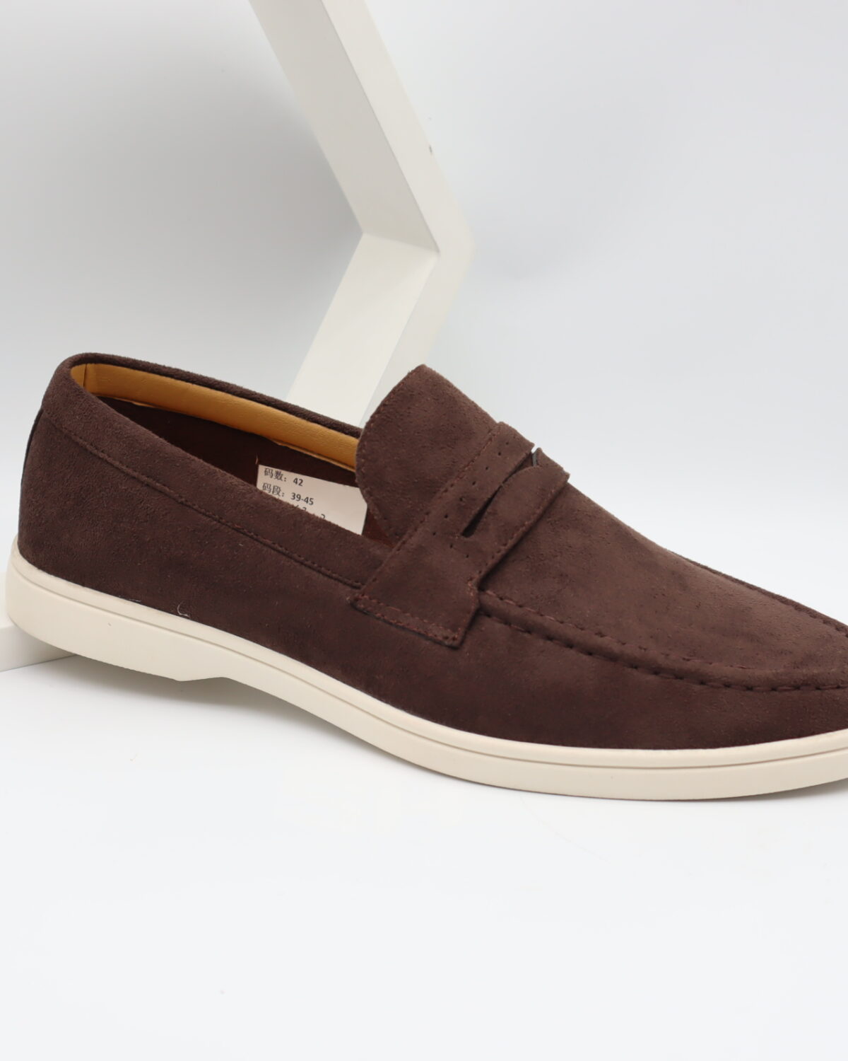 Men's Suede Leather Slip-On Loafers with Durable PVC Sole - Model 2630 Model 2630