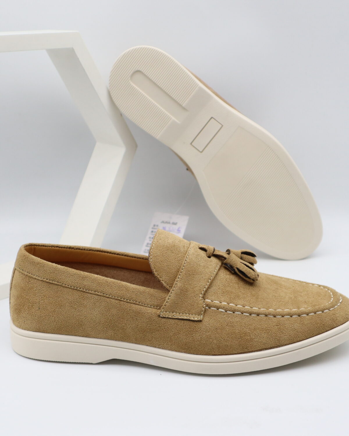 Men's Suede Leather Slip-On Loafers with Durable PVC Sole - Model 2630 Model 2630
