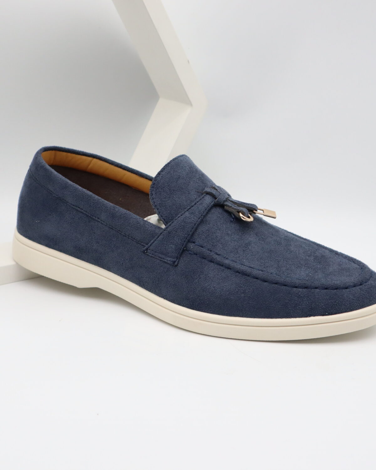 Men's Suede Leather Slip-On Loafers with Durable PVC Sole - Model 2630 Model 2630
