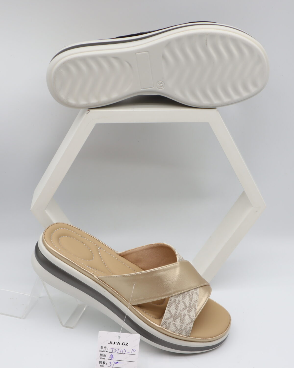 Women's Stylish Wedge Platform Slide Sandals Slippers - Model J25147 Model 5809