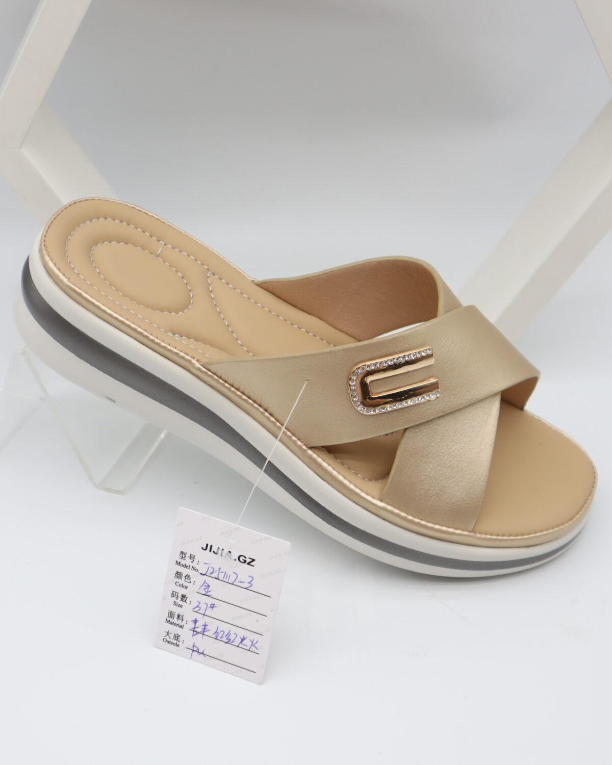 Women's Stylish Wedge Platform Slide Sandals Slippers - Model J25147 Model 5809