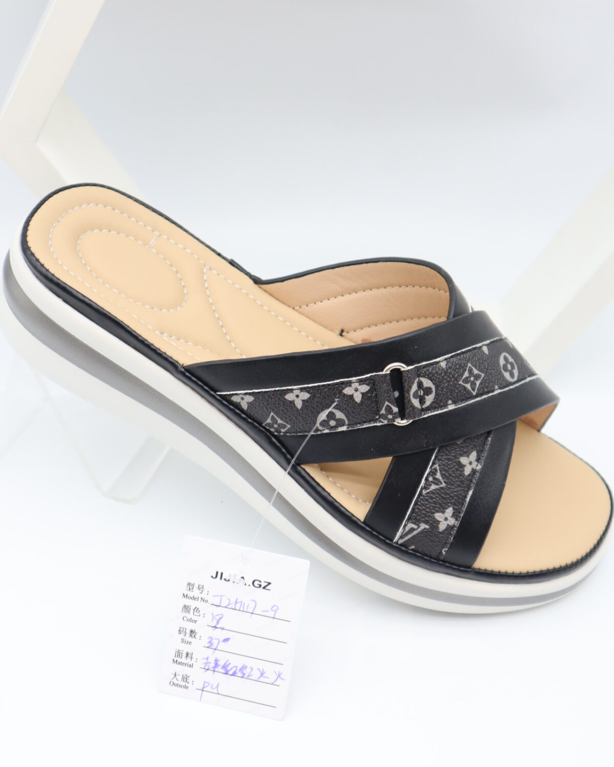Women's Stylish Wedge Platform Slide Sandals Slippers - Model J25147 Model 5809