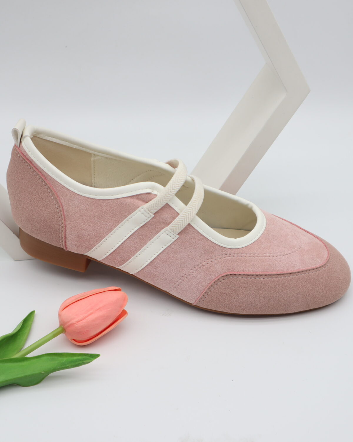 Women's Vintage Two-Strap Mary Jane Casual Shoes & Walking Flats - Model BH25929 Model BH25929