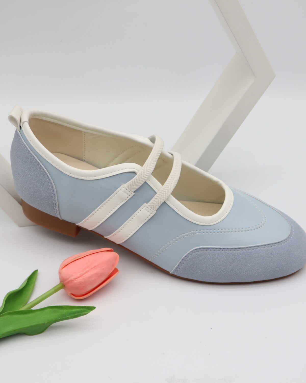 Women's Vintage Two-Strap Mary Jane Casual Shoes & Walking Flats - Model BH25929 Model BH25929