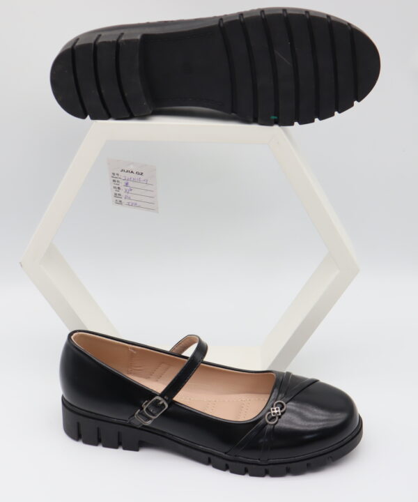 Women's Black Chunky Lug Sole Mary Jane Loafers & Casual Shoes - Model J251013 Model J251013