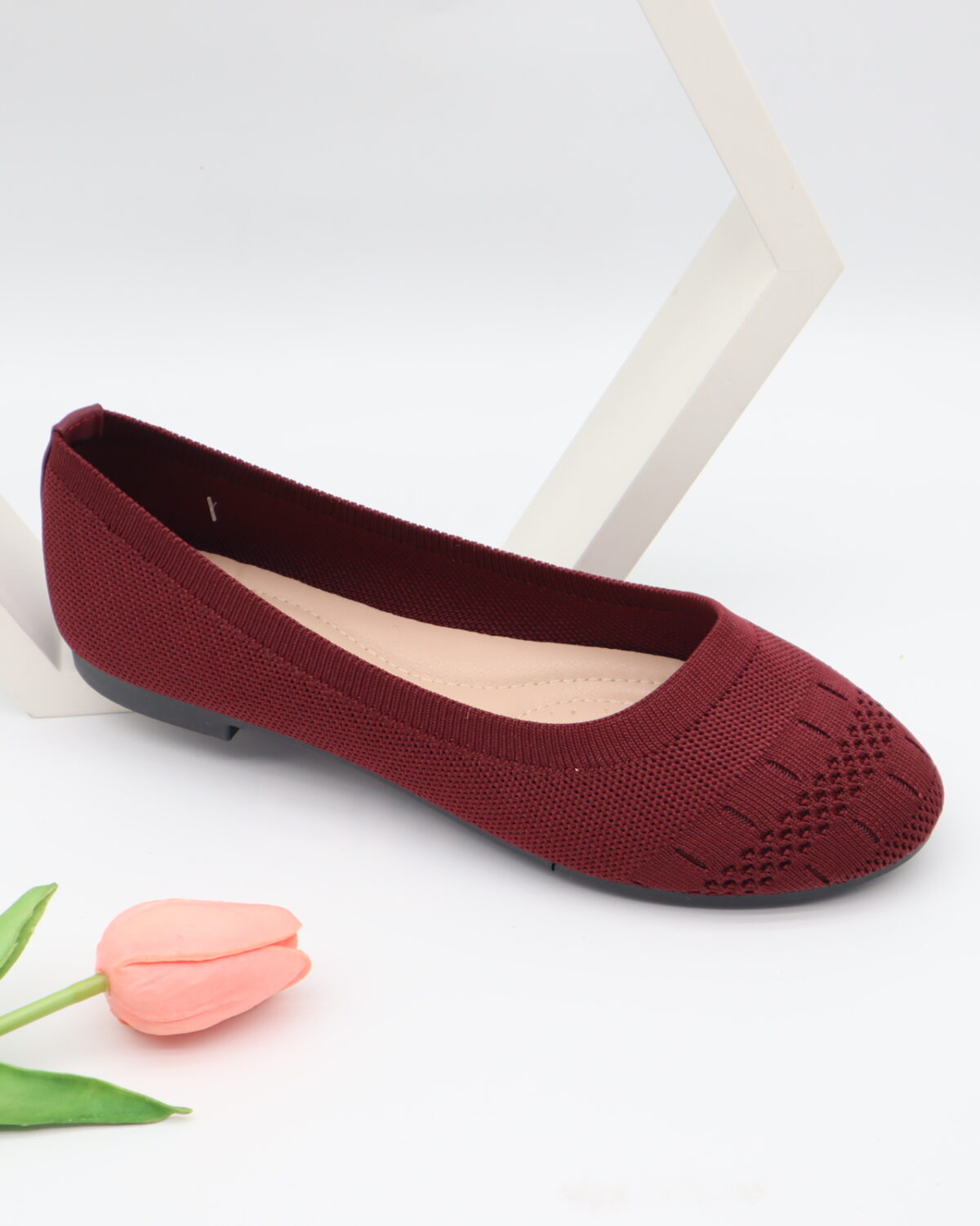 Women's Breathable Mesh & Knitted Flat Shoes Comfort Moccasins - Model JJ25916B Model JJ25916B