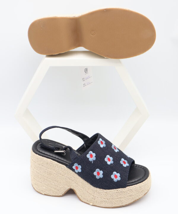 Women's Floral Embroidered Espadrille Wedge Platform Sandals - Model MHX911 Model MHX911