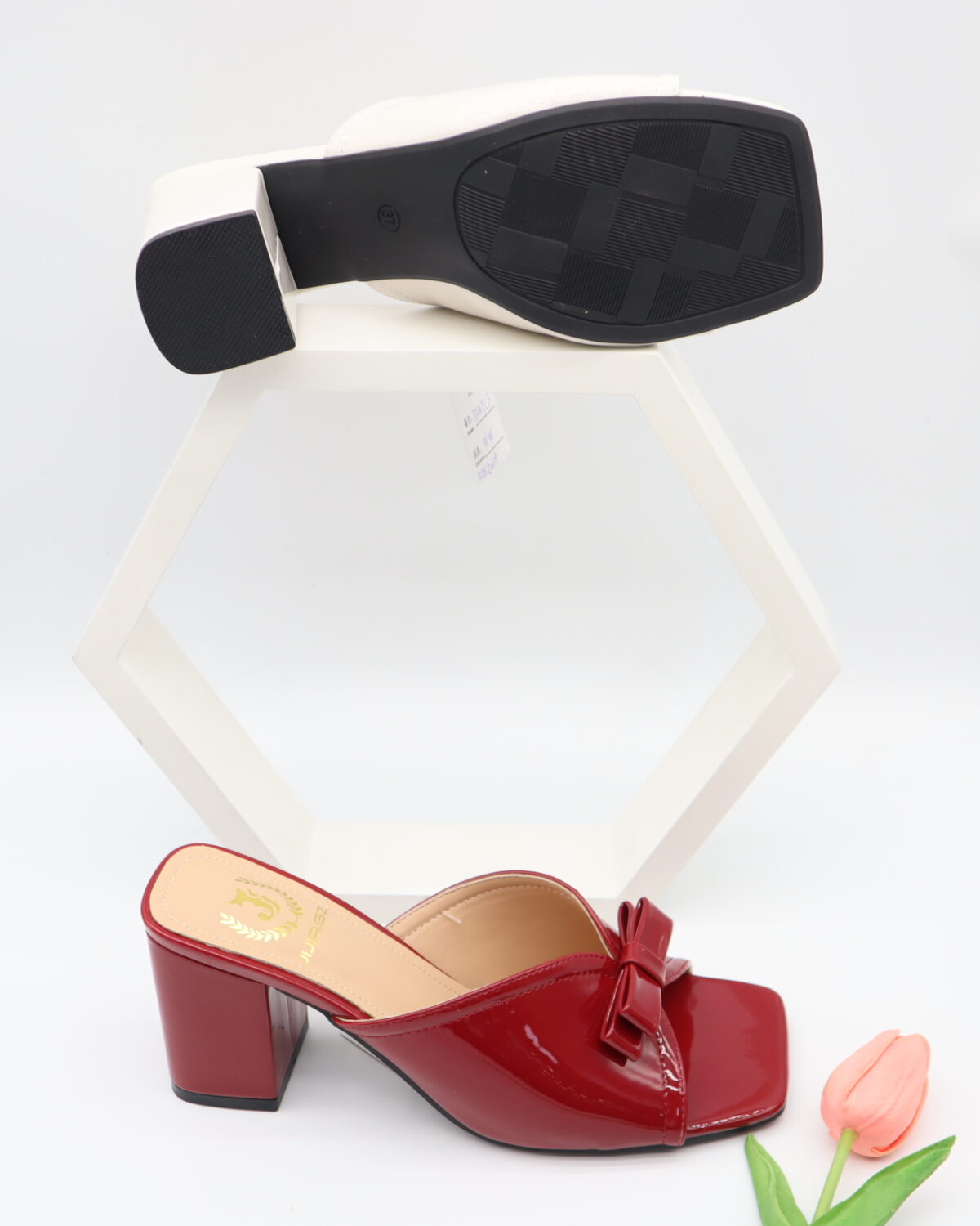 Women's Square Toe Block Heel Mules & Open Toe Sandals - Model MY905 Model MY905