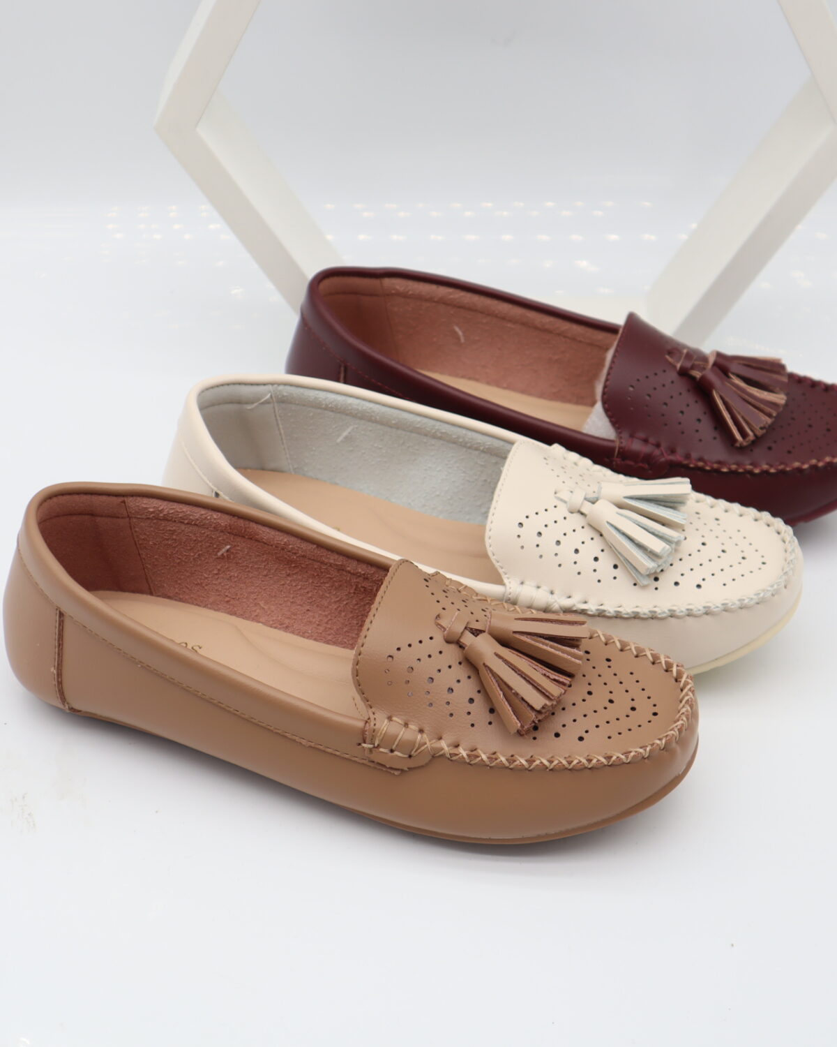 Women's PU Leather Comfort Loafers & Slip-On Flats - Model W760 Model W760