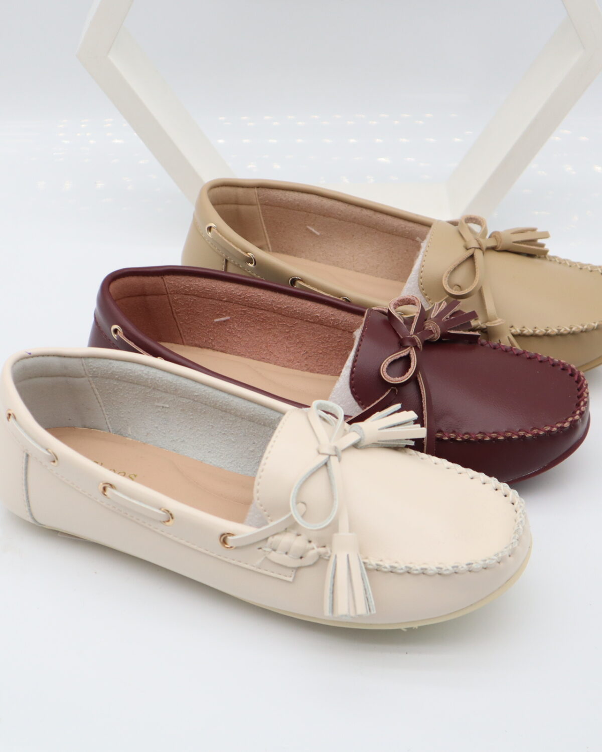 Women's PU Leather Comfort Loafers & Slip-On Flats - Model W760 Model W760