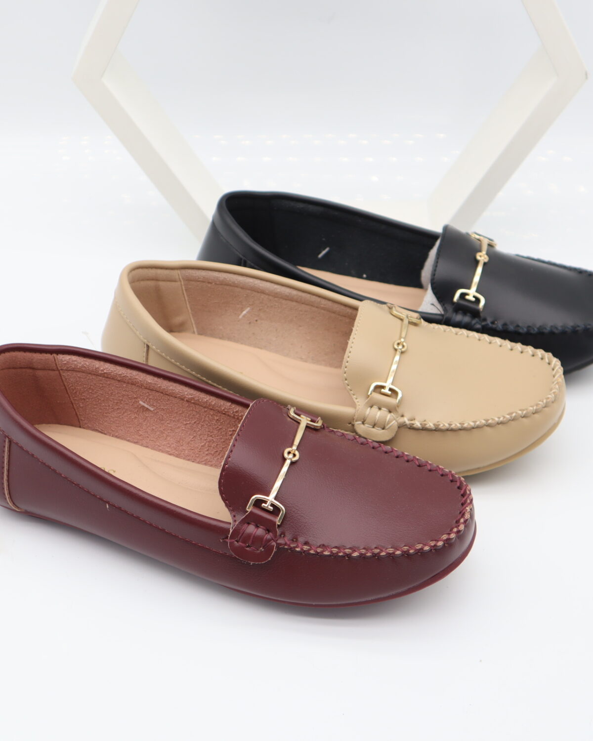 Women's PU Leather Comfort Loafers & Slip-On Flats - Model W760 Model W760
