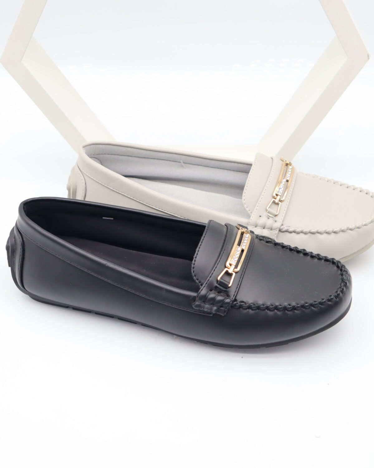 Women's PU Leather Driving Moccasins & Comfort Loafers - Model W772 Model W772
