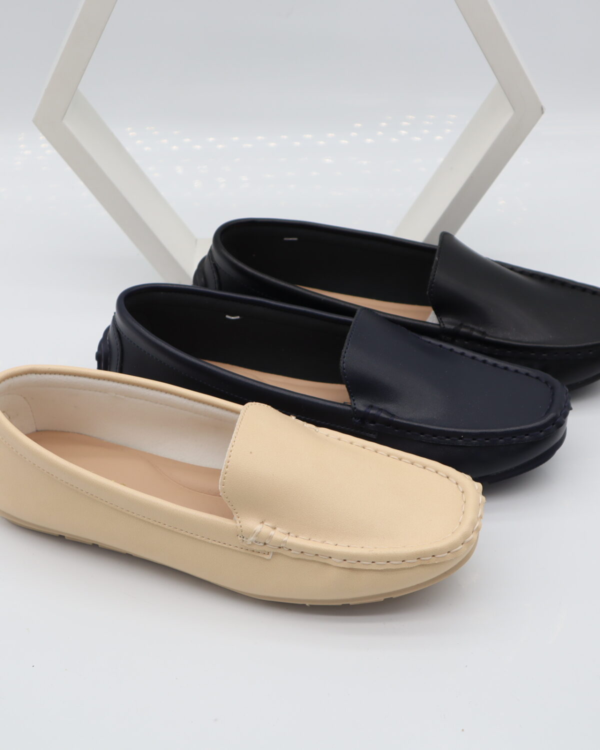 Women's PU Leather Driving Moccasins & Comfort Loafers - Model W772 Model W772