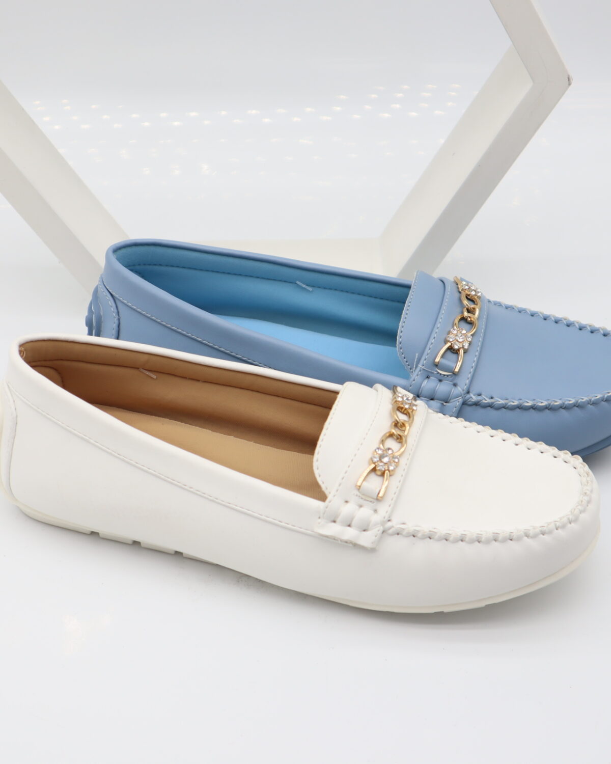 Women's PU Leather Driving Moccasins & Comfort Loafers - Model W772 Model W772