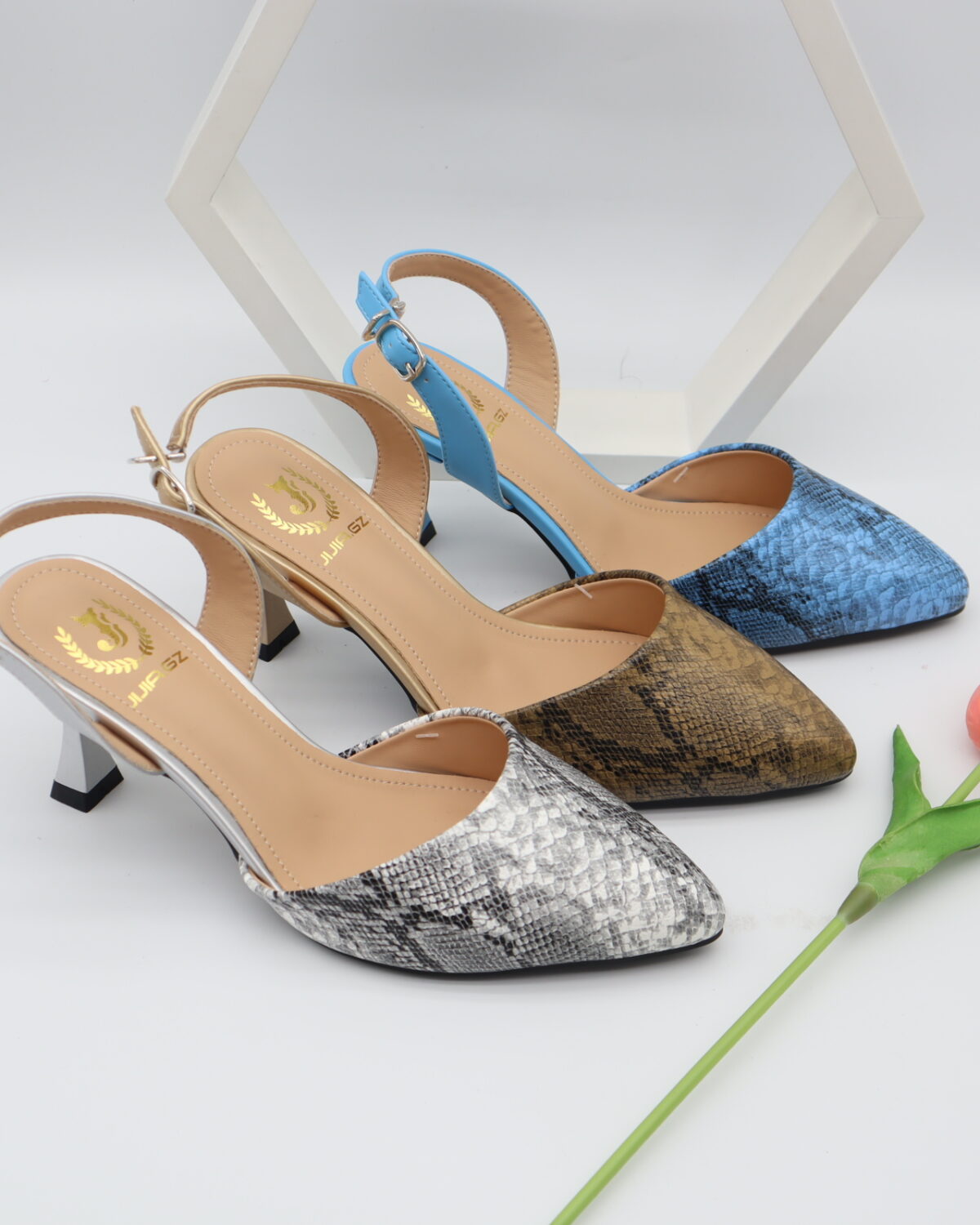Women's Elegant Pointed Toe Mid Heel Pumps & Slingbacks - Model Y901 Model Y901