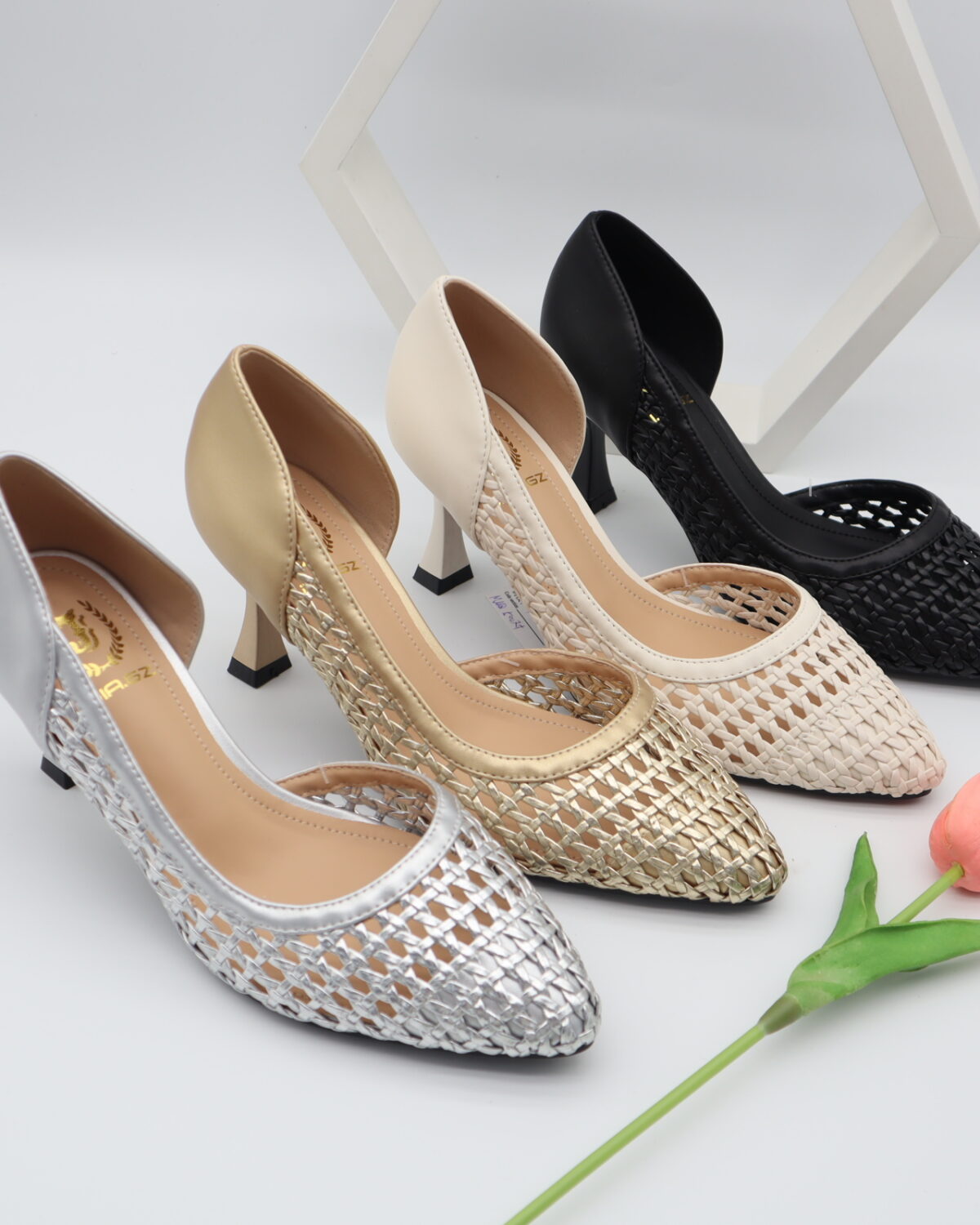 Women's Elegant Pointed Toe Mid Heel Pumps & Slingbacks - Model Y901 Model Y901