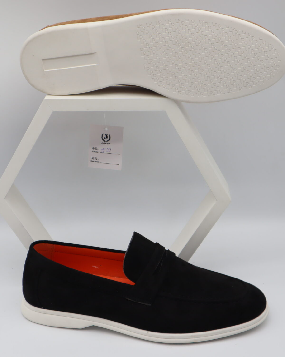 Men's Suede Slip-On Casual Loafers with Rubber Sole - Model YY107 Model YY107