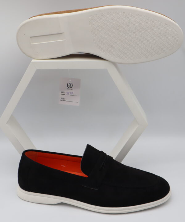 Men's Suede Slip-On Casual Loafers with Rubber Sole - Model YY107 Model YY107