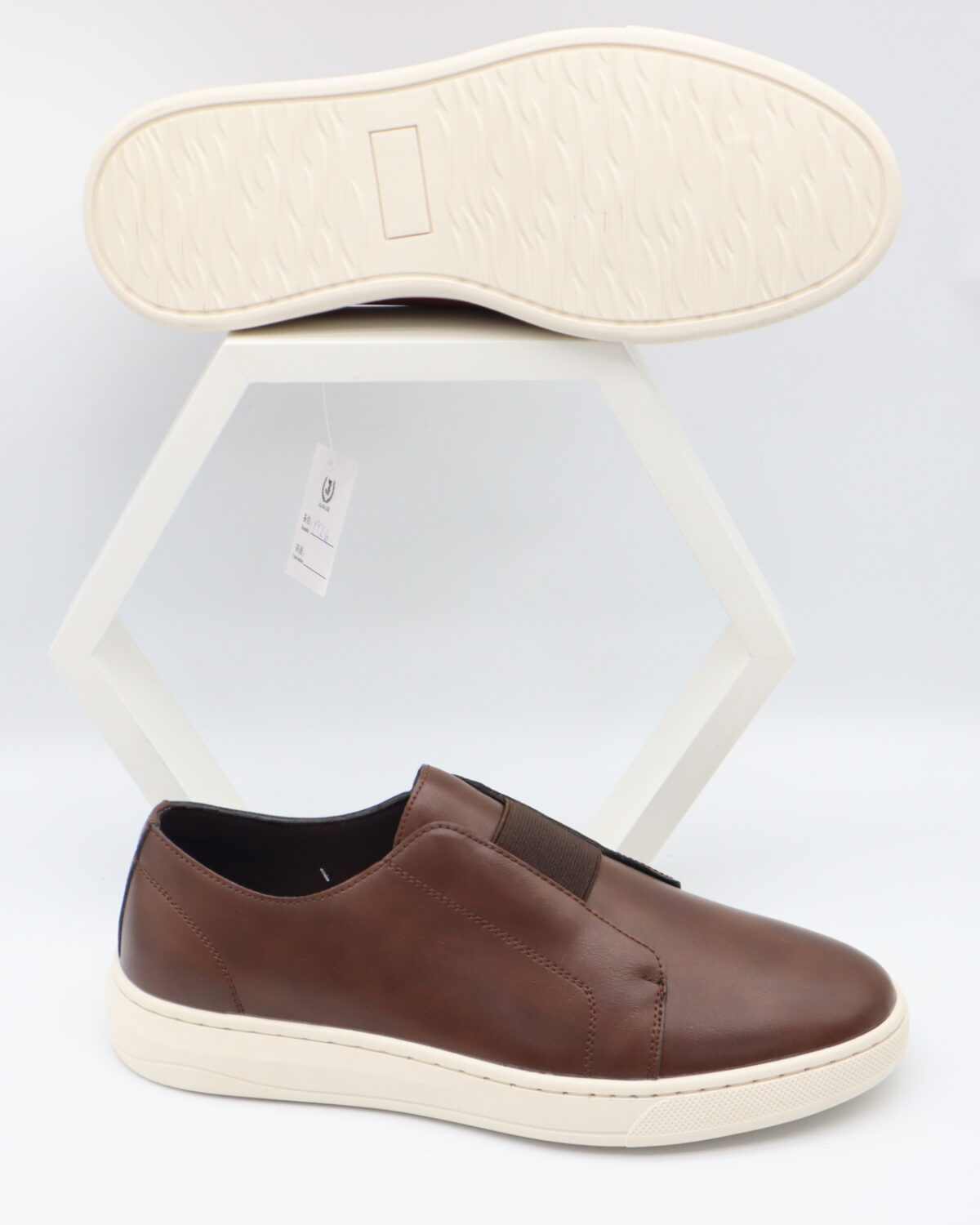 Men's PU Leather Slip-On Casual Shoes with PVC Sole - Model YY107A Model YY107A
