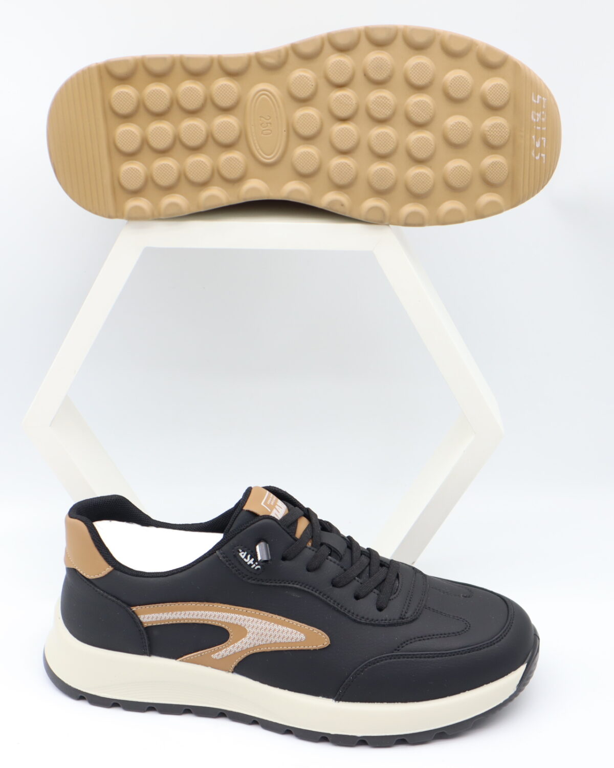 Men's Low Cut PU Leather Casual Shoes with Polyurethane Sole - Model ZC1230E Model ZC1230E
