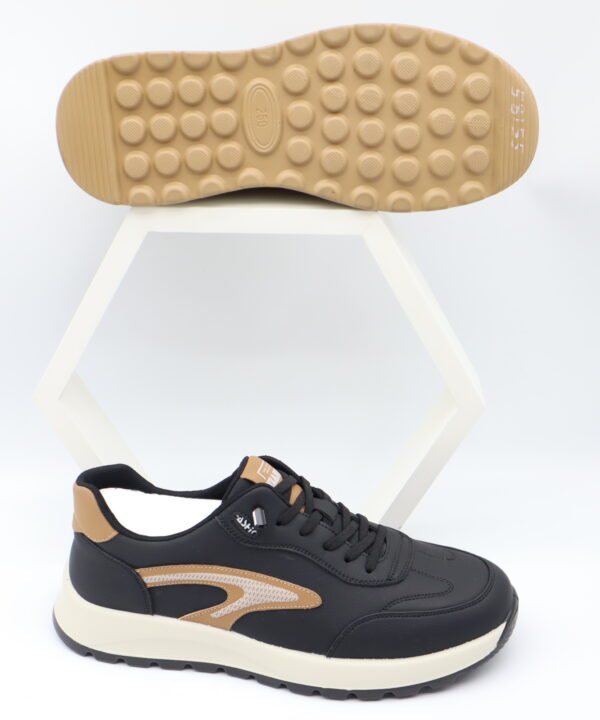 Men's Low Cut PU Leather Casual Shoes with Polyurethane Sole - Model ZC1230E Model ZC1230E