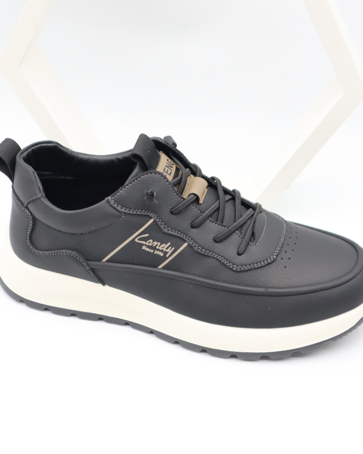 Men's Low Cut PU Leather Casual Shoes with Polyurethane Sole - Model ZC1230E Model ZC1230E