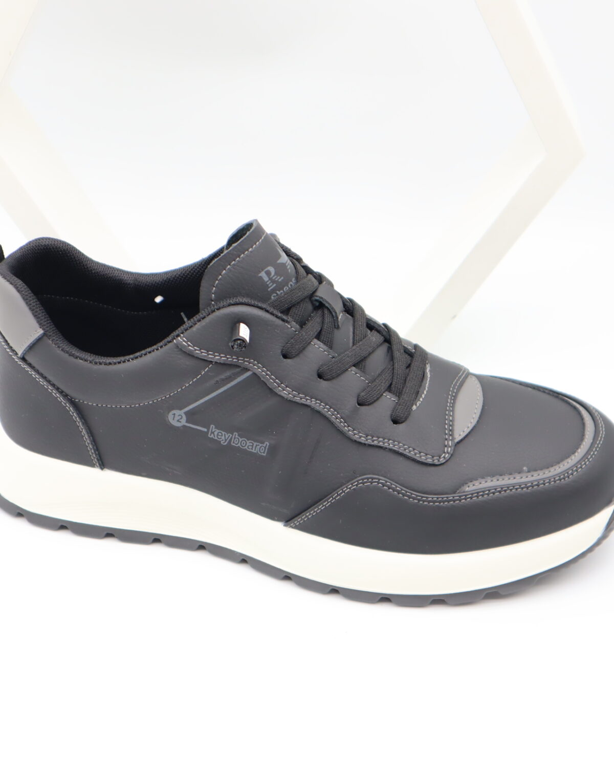 Men's Low Cut PU Leather Casual Shoes with Polyurethane Sole - Model ZC1230E Model ZC1230E