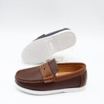 Model HD95-98 kids slip-on moccasin loafers with strap — JIJIA.GZ OEM — view 4