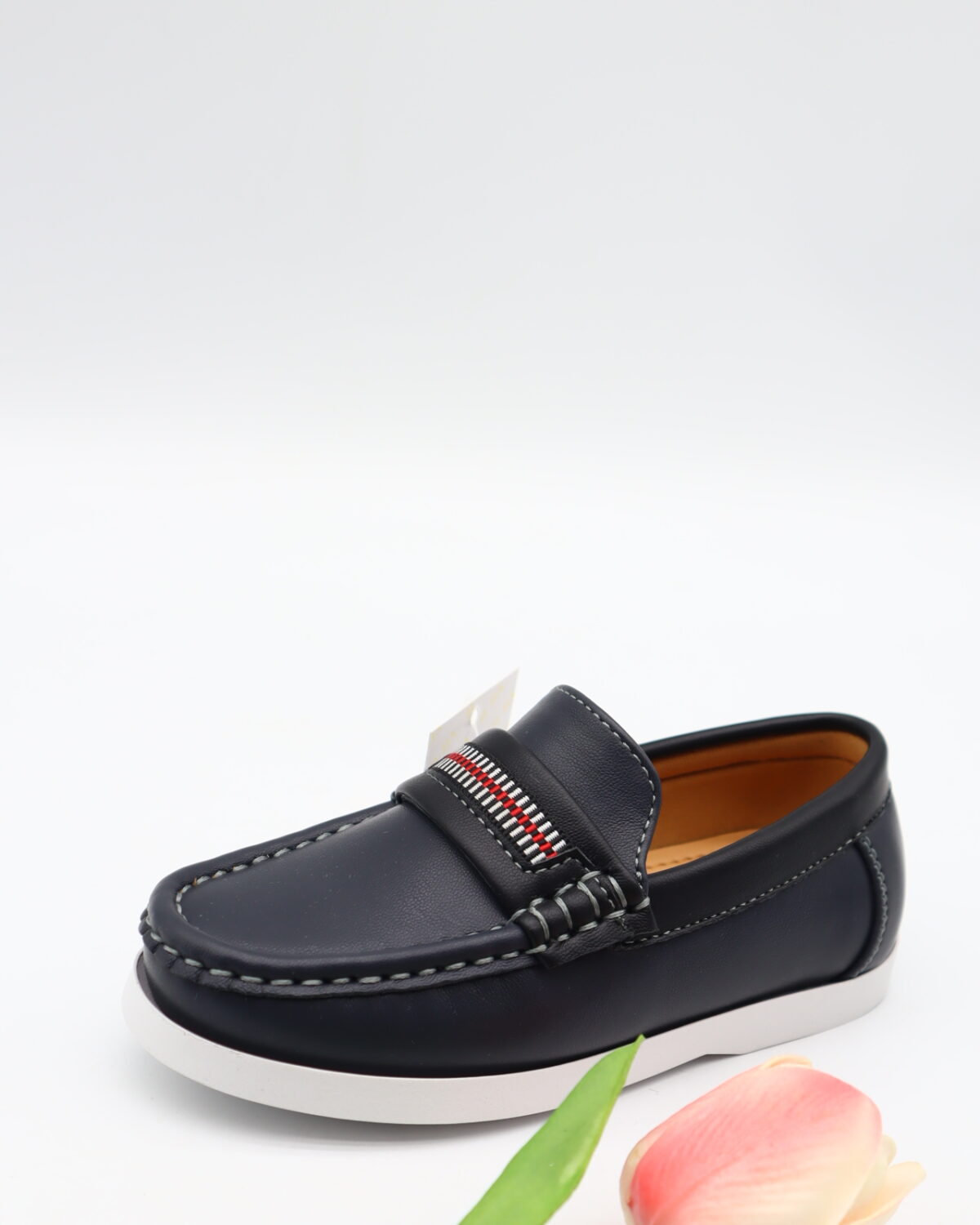 Model HD95-98 kids slip-on moccasin loafers with strap — JIJIA.GZ OEM