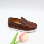Model HD95-98 kids slip-on moccasin loafers with strap — JIJIA.GZ OEM — view 8