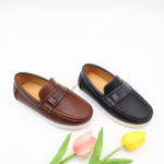 Model HD95-98 kids slip-on moccasin loafers with strap — JIJIA.GZ OEM — view 9