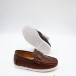 Model HD95-98 kids slip-on moccasin loafers with strap — JIJIA.GZ OEM — view 10