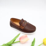 Model HD95-98 kids slip-on moccasin loafers with strap — JIJIA.GZ OEM — view 13