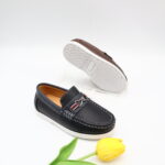 Model HD95-98 kids slip-on moccasin loafers with strap — JIJIA.GZ OEM — view 14