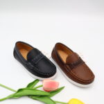 Model HD106-109 kids classic boat shoe moccasins with wrap lace — JIJIA.GZ OEM — view 4